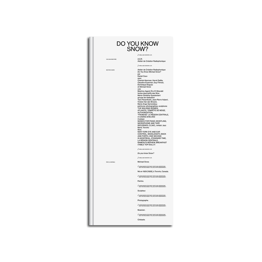 Do You Know Snow? de Pierre Leguillon & Jonathan Pouthier