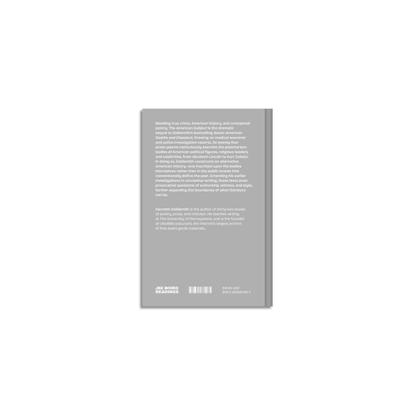 The American Subject by Kenneth Goldsmith