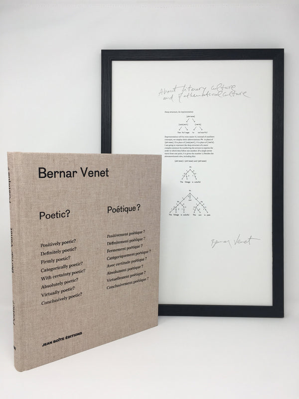 Bernar Venet - Unique Limited Editions - Poetic? Poétique ?